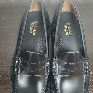 G.H. Bass & Co. Black Leather Loafers
